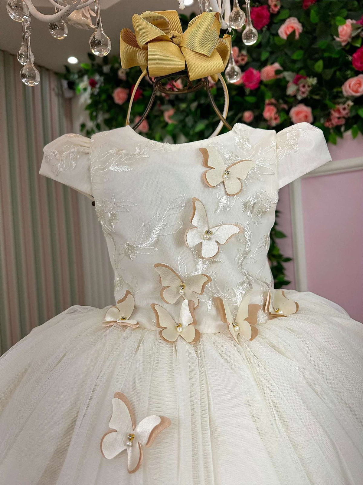 Vestido Juvenil - Midi Vila Lele Sabrina Daminha/Florista (VESSBDAMFLOR)