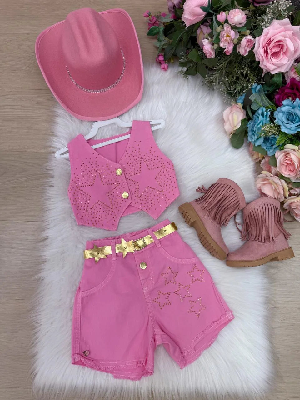 Conjunto Blogueirinha Boiadeira Estrelada (CONJBOIESTRE)
