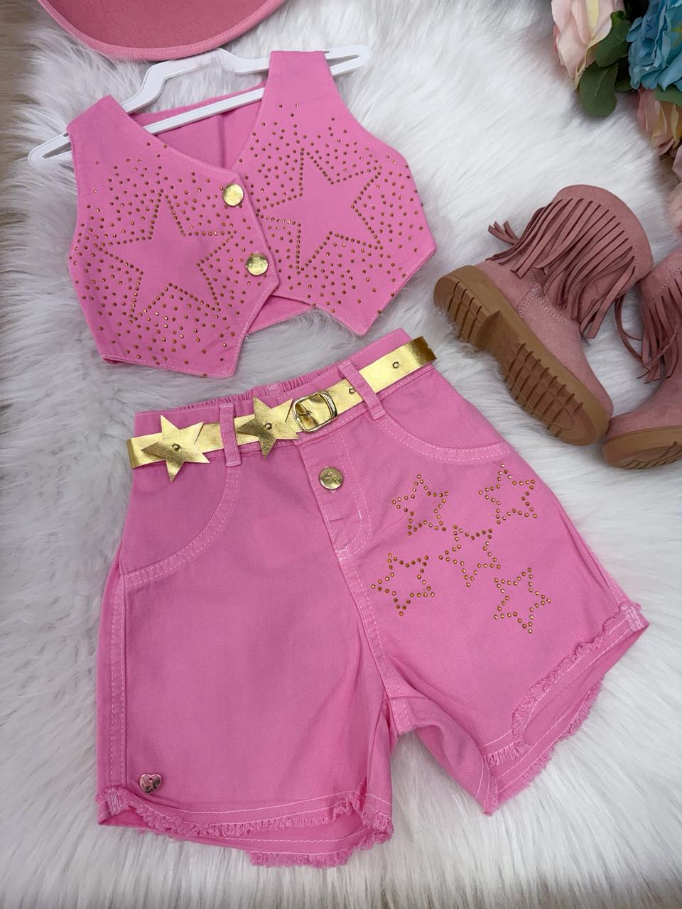 Conjunto Blogueirinha Boiadeira Estrelada (CONJBOIESTRE)