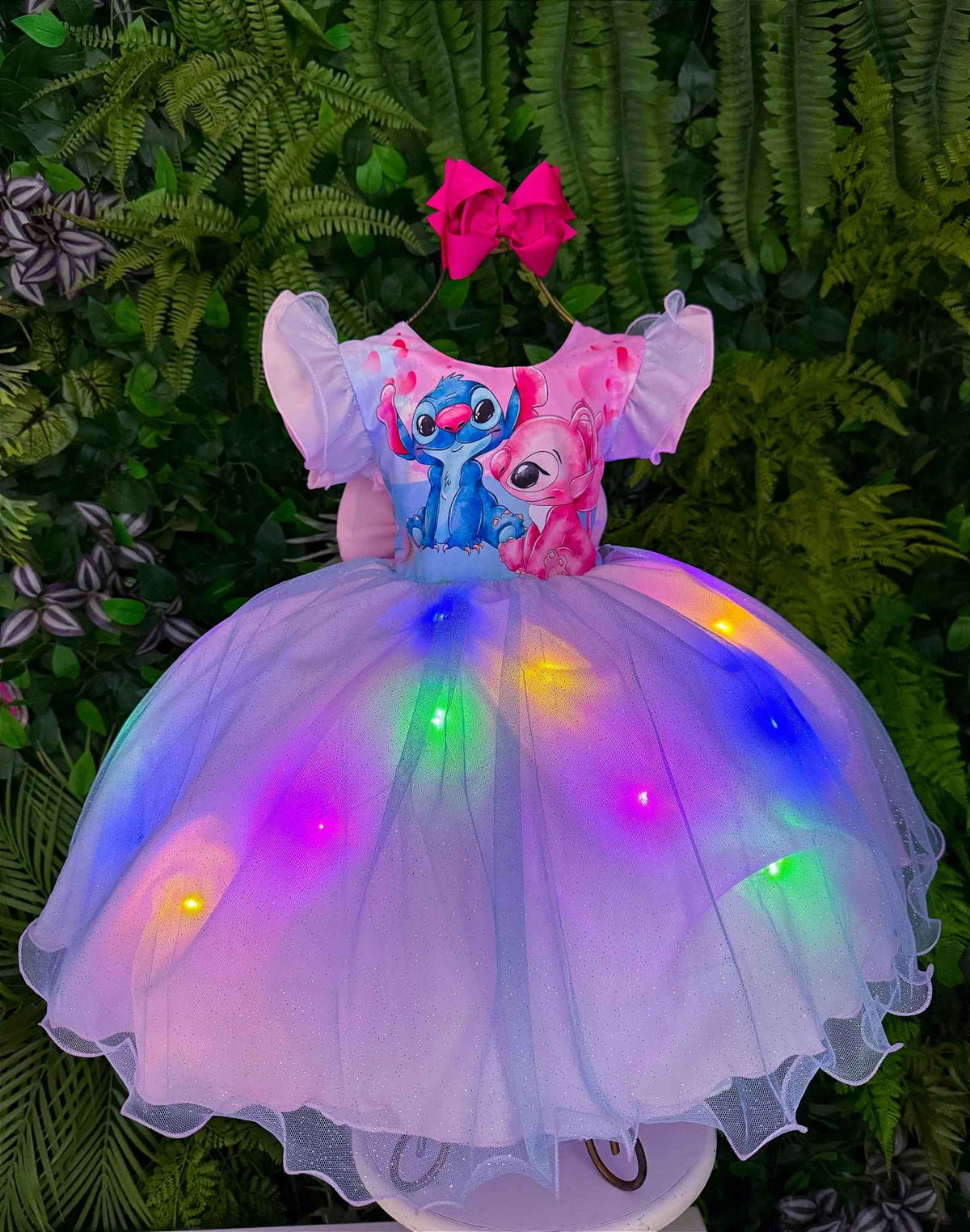 Vestido Tematicos Ysa Kids Lilo Stitch com Led (VESTTEMLILOLED)