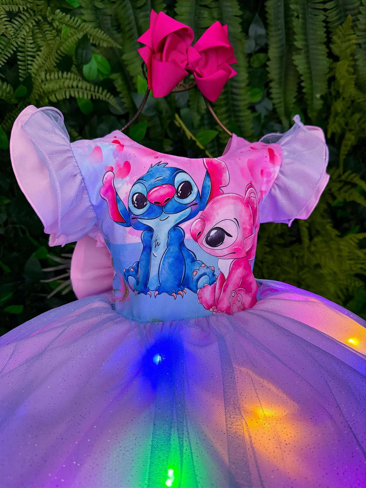 Vestido Tematicos Ysa Kids Lilo Stitch com Led (VESTTEMLILOLED)