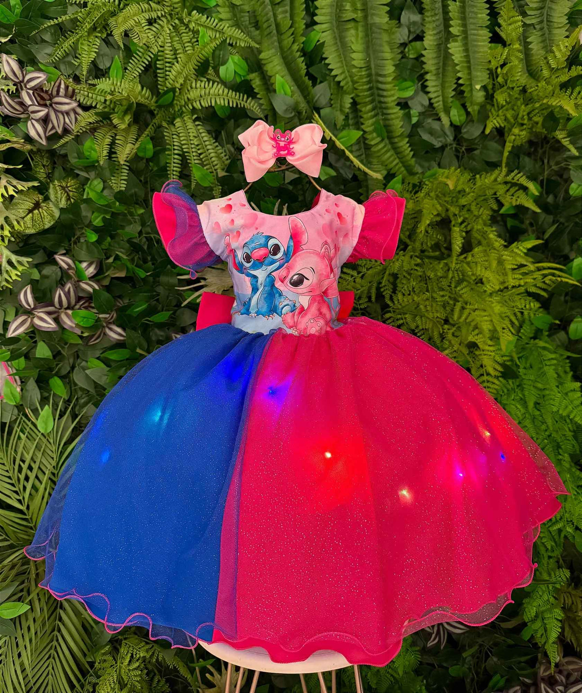 Vestido Tematicos Ysa Kids Lilo Stitch com Led (VESTTEMLILOLED)
