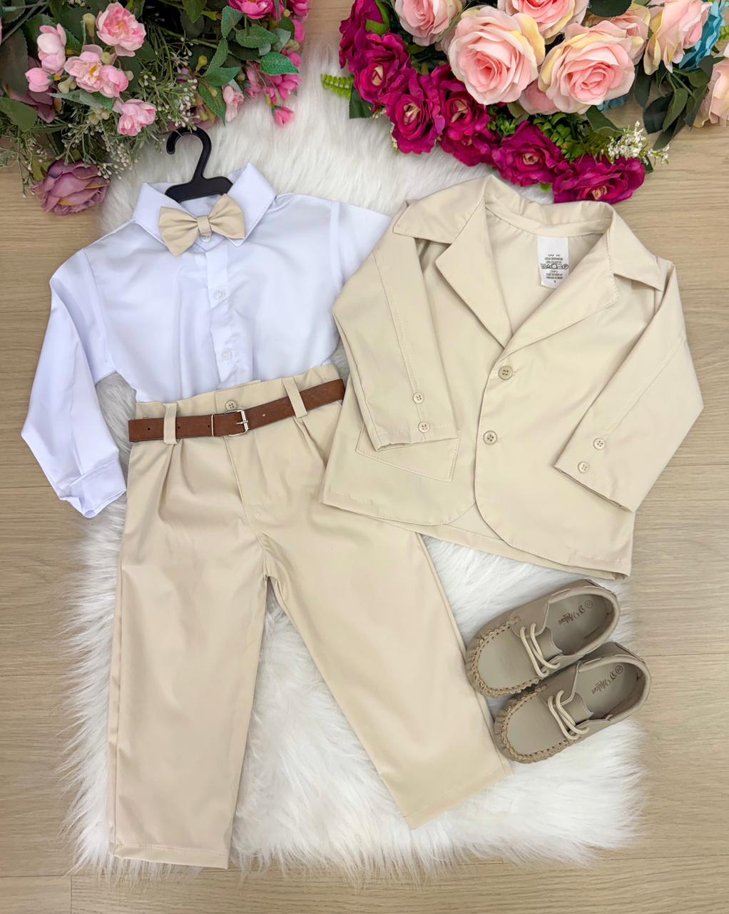 Conjunto Social Miss Cherry Jorge Terno Palha (CONMISSCHTERNPAL)