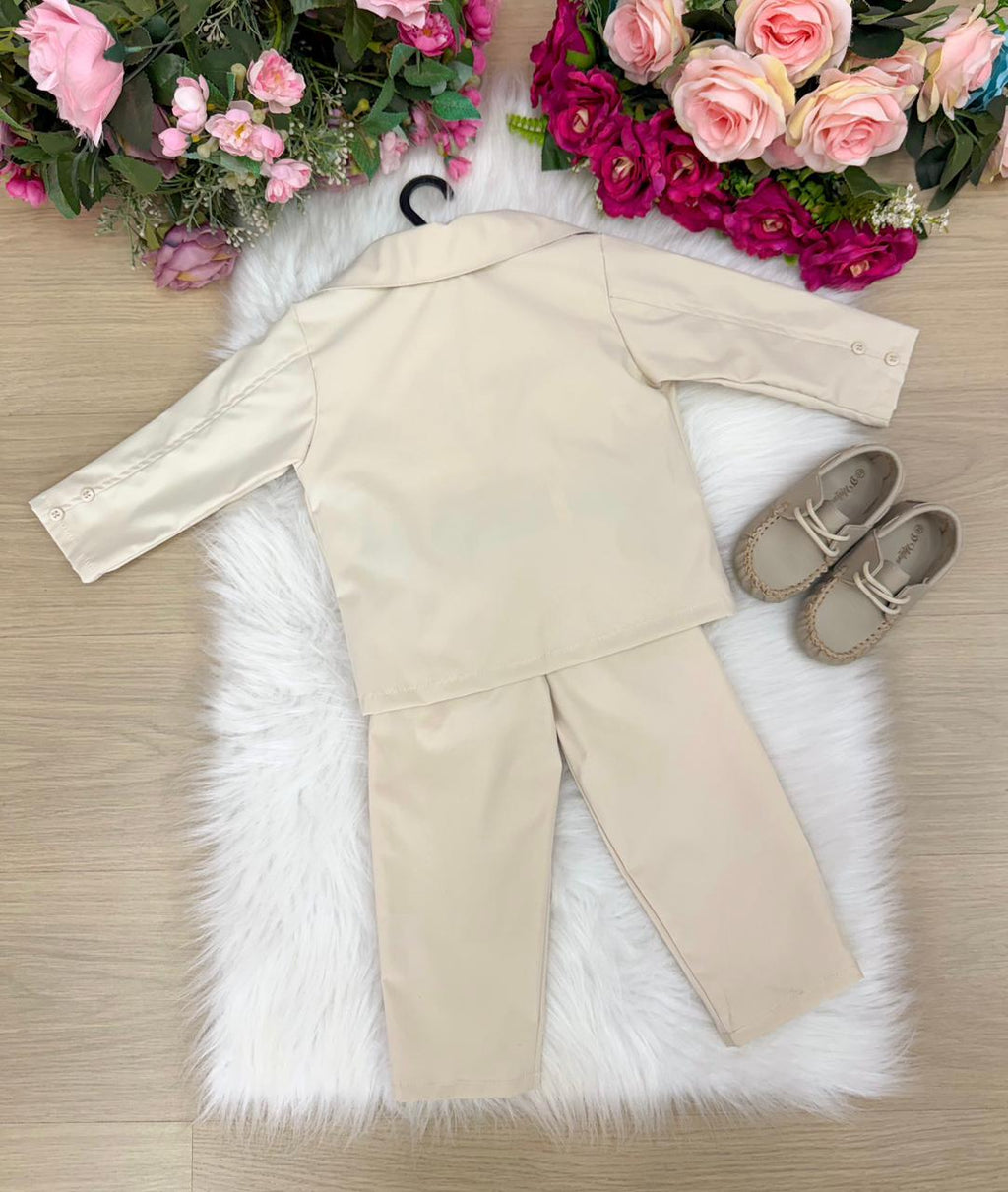 Conjunto Social Miss Cherry Jorge Terno Palha (CONMISSCHTERNPAL)