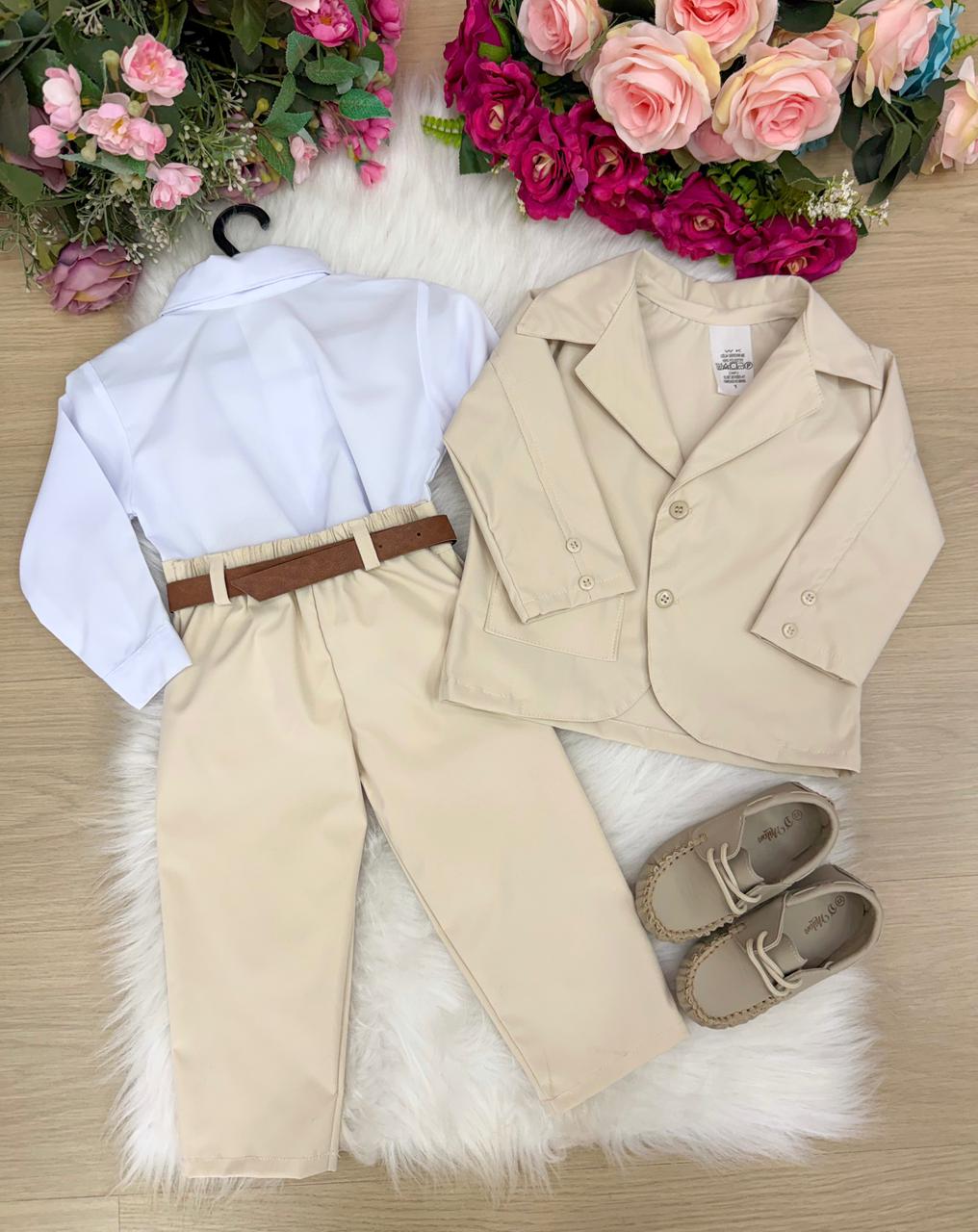 Conjunto Social Miss Cherry Jorge Terno Palha (CONMISSCHTERNPAL)