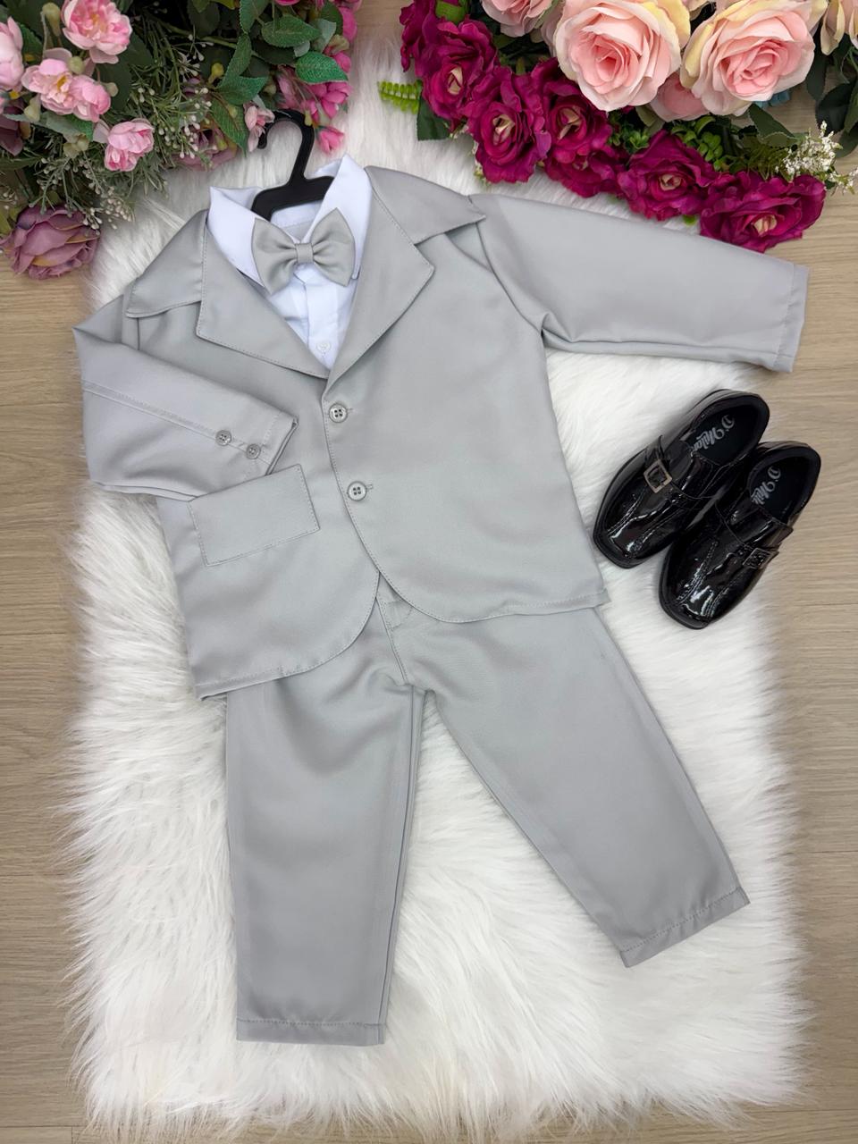 Conjunto Social Miss Cherry Jorge Terno Cinza Claro (CONMISSCHECINZACL)