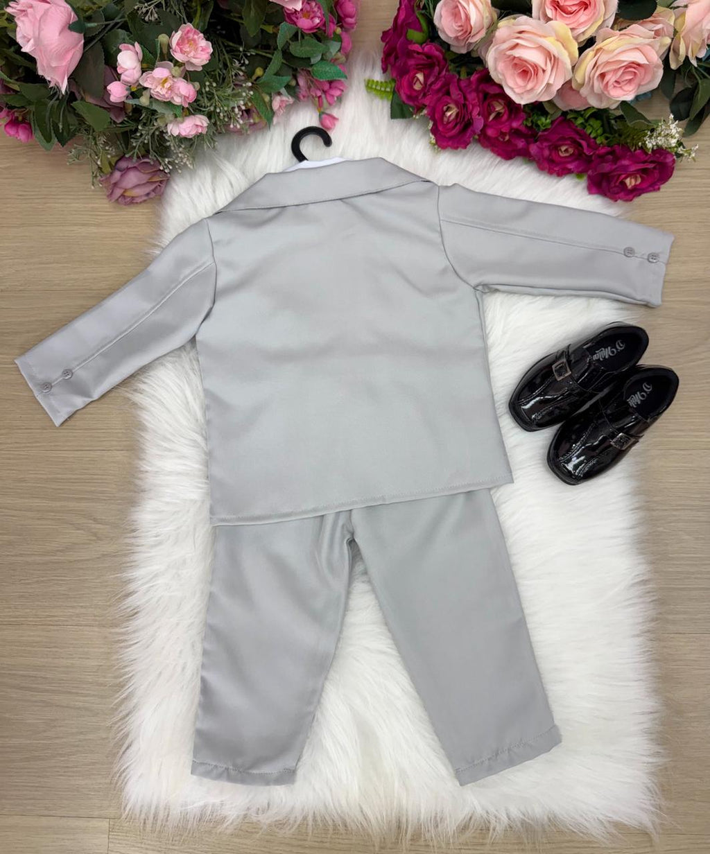 Conjunto Social Miss Cherry Jorge Terno Cinza Claro (CONMISSCHECINZACL)