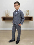 Conjunto Social Miss Cherry Jorge Terno Cinza Grafite (CONJSSCILMSCHRJRGTNCNGF)