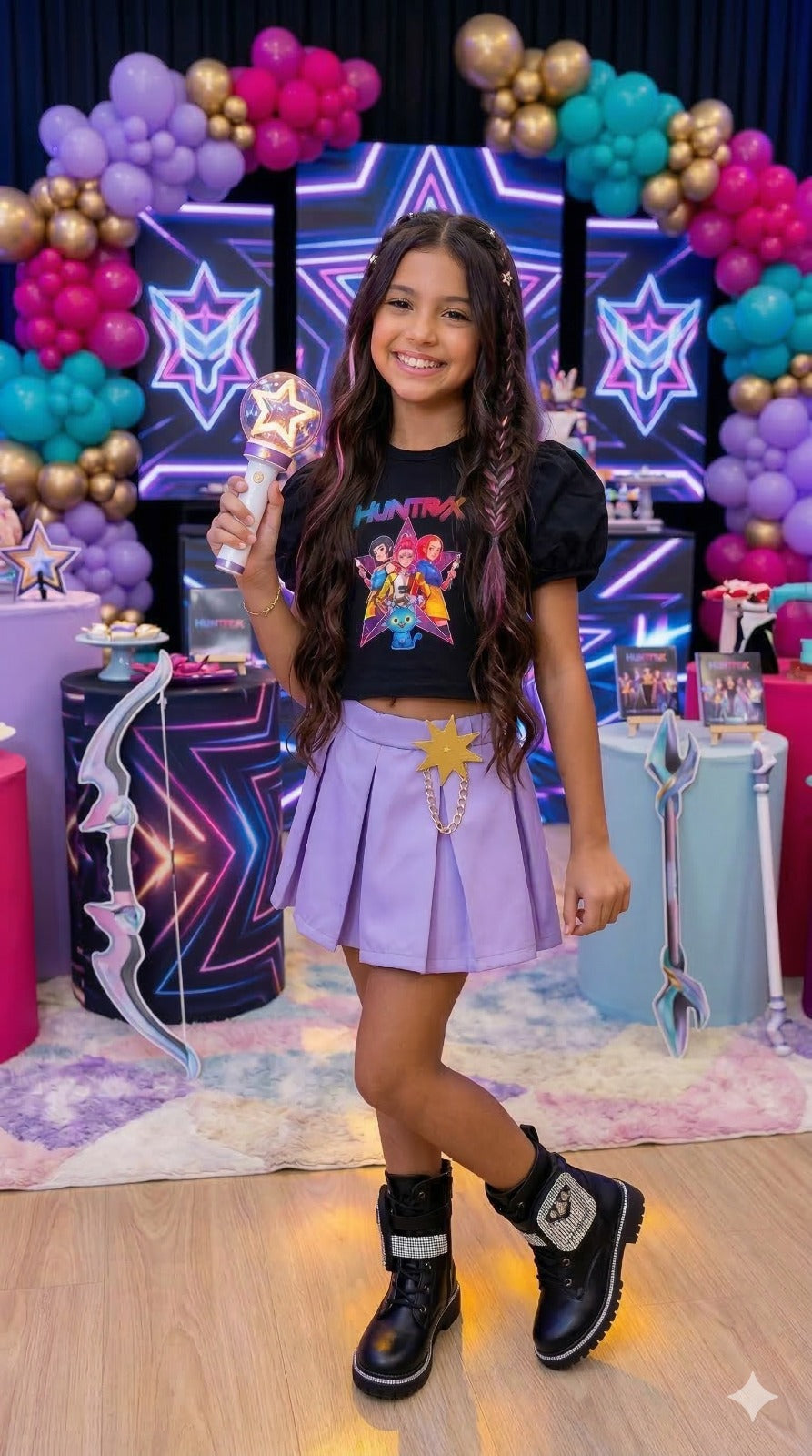 Conjunto Blogueirinha Temático Guerreiras Musical (CONJBGRNTMTCGRIRSKOPP)