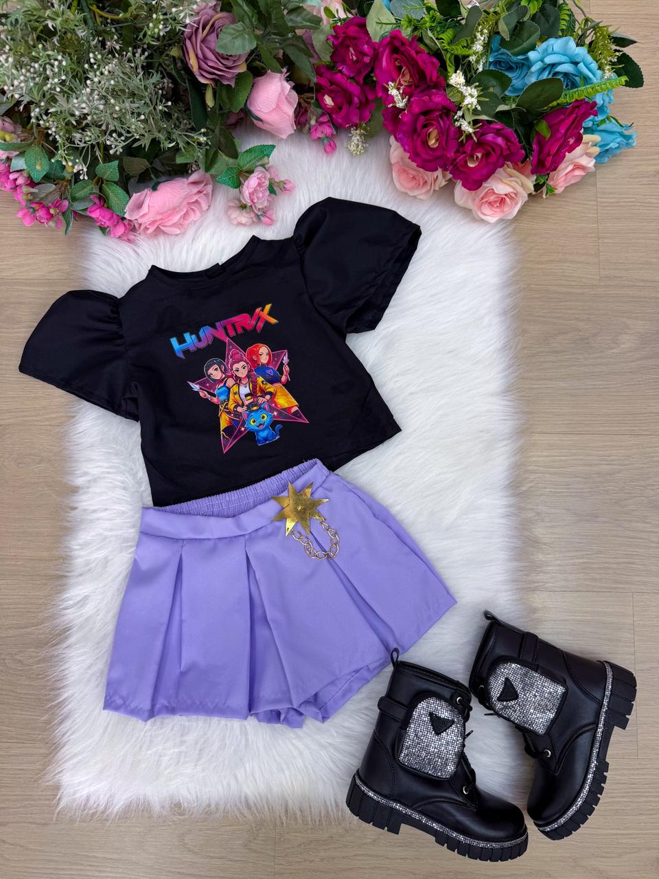 Conjunto Blogueirinha Temático Guerreiras Musical (CONJBGRNTMTCGRIRSKOPP)