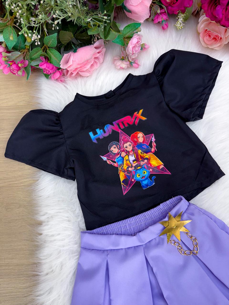 Conjunto Blogueirinha Temático Guerreiras Musical (CONJBGRNTMTCGRIRSKOPP)