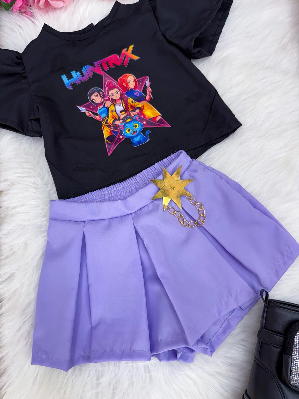 Conjunto Blogueirinha Temático Guerreiras Musical (CONJBGRNTMTCGRIRSKOPP)