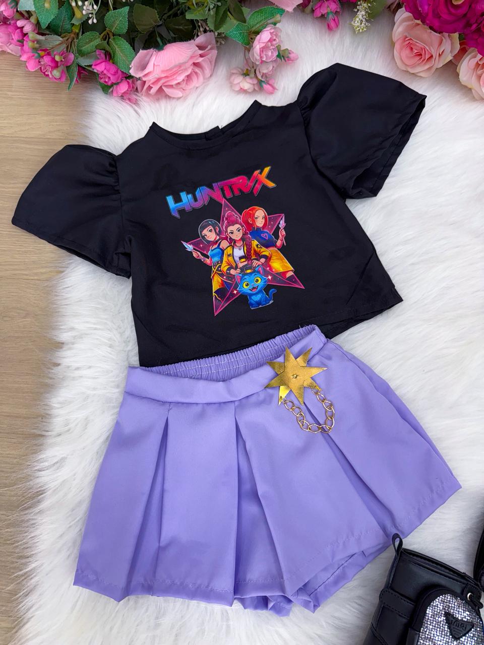 Conjunto Blogueirinha Temático Guerreiras Musical (CONJBGRNTMTCGRIRSKOPP)