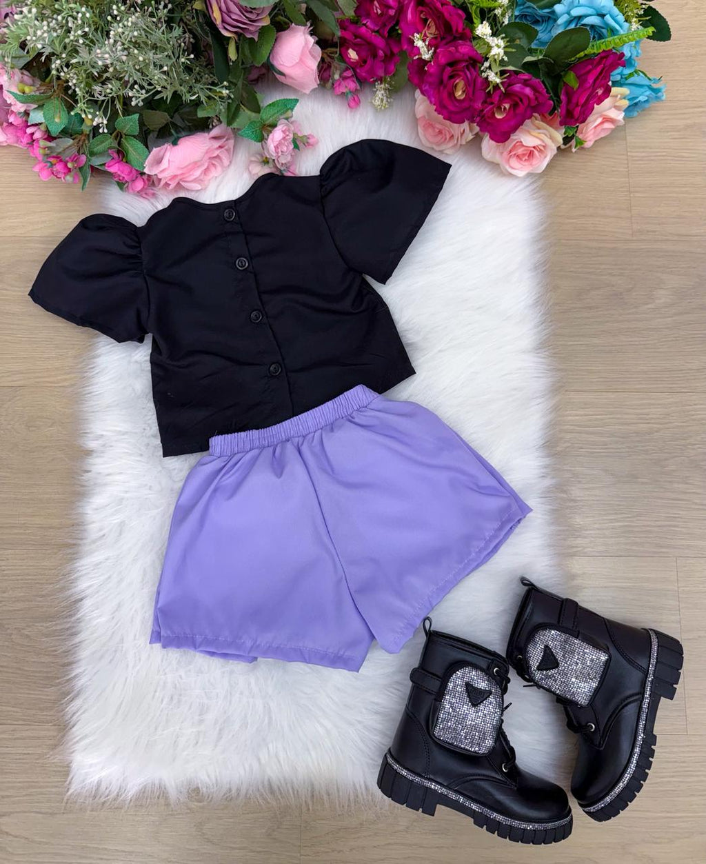 Conjunto Blogueirinha Temático Guerreiras Musical (CONJBGRNTMTCGRIRSKOPP)