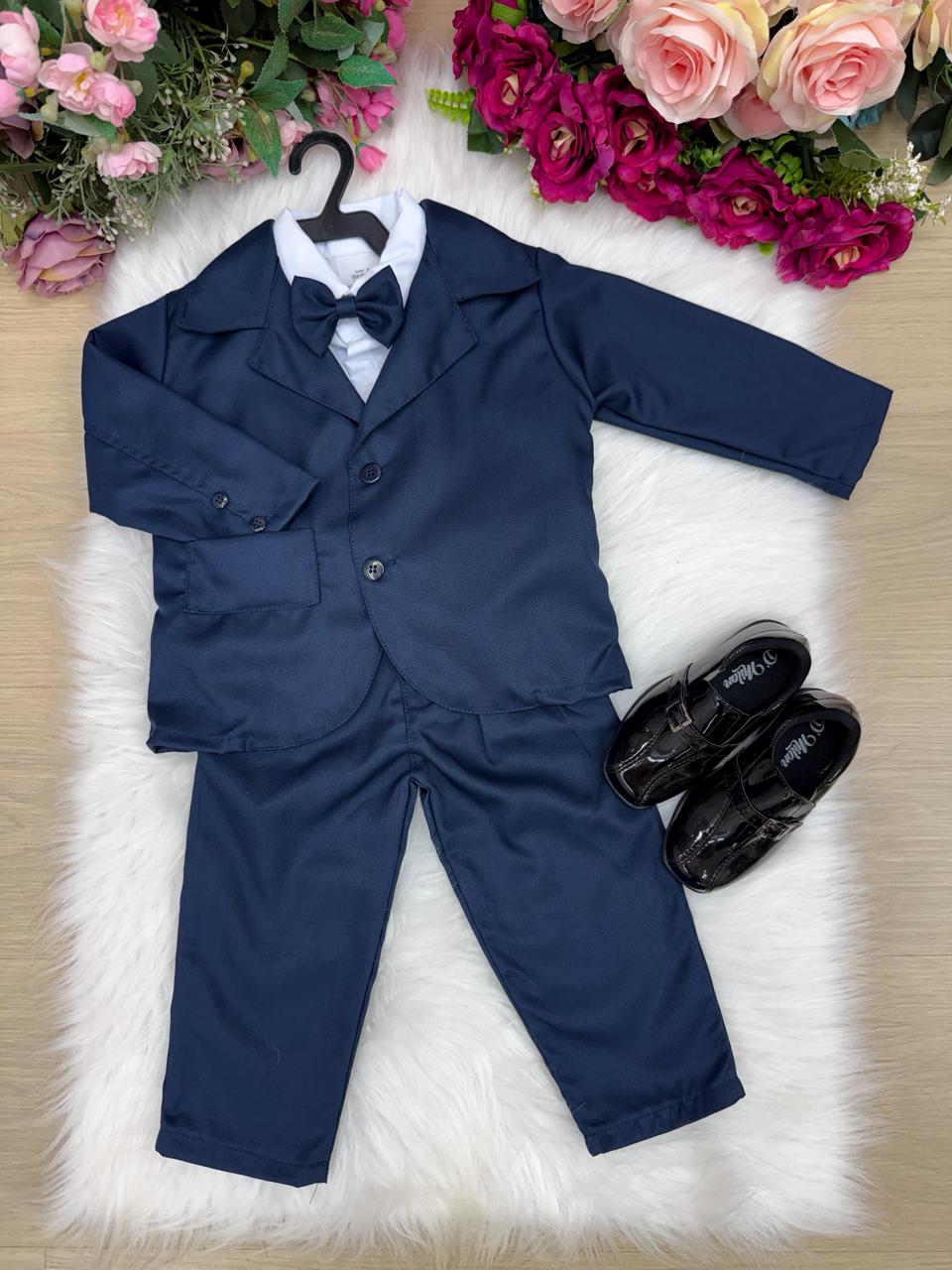 Conjunto Social Miss Cherry Jorge Terno Azul Marinho (CONJJORGMSCHRTRNAZLMRN)