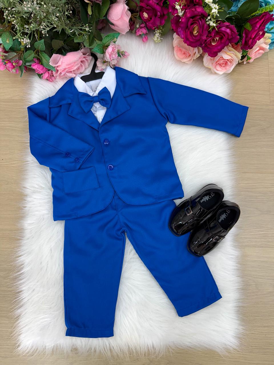 Conjunto Social Miss Cherry Jorge Terno Azul Royal (CNJTSMCJTAR)