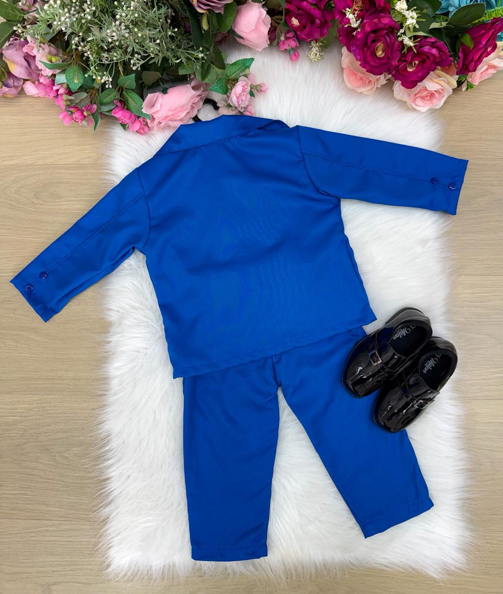 Conjunto Social Miss Cherry Jorge Terno Azul Royal (CNJTSMCJTAR)