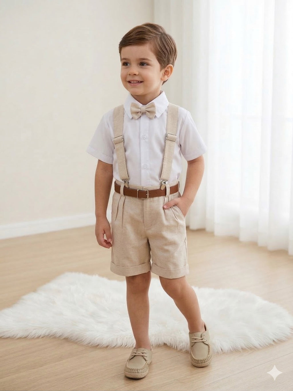 Conjunto Miss Cherry Social Linho Shorts Gustavo Modelo 2 (CONJMSCHRYLNHSTHRGSATV)
