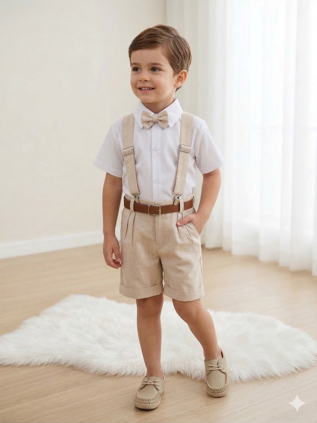 Conjunto Miss Cherry Social Linho Shorts Gustavo Modelo 2 (CONJMSCHRYLNHSTHRGSATV)