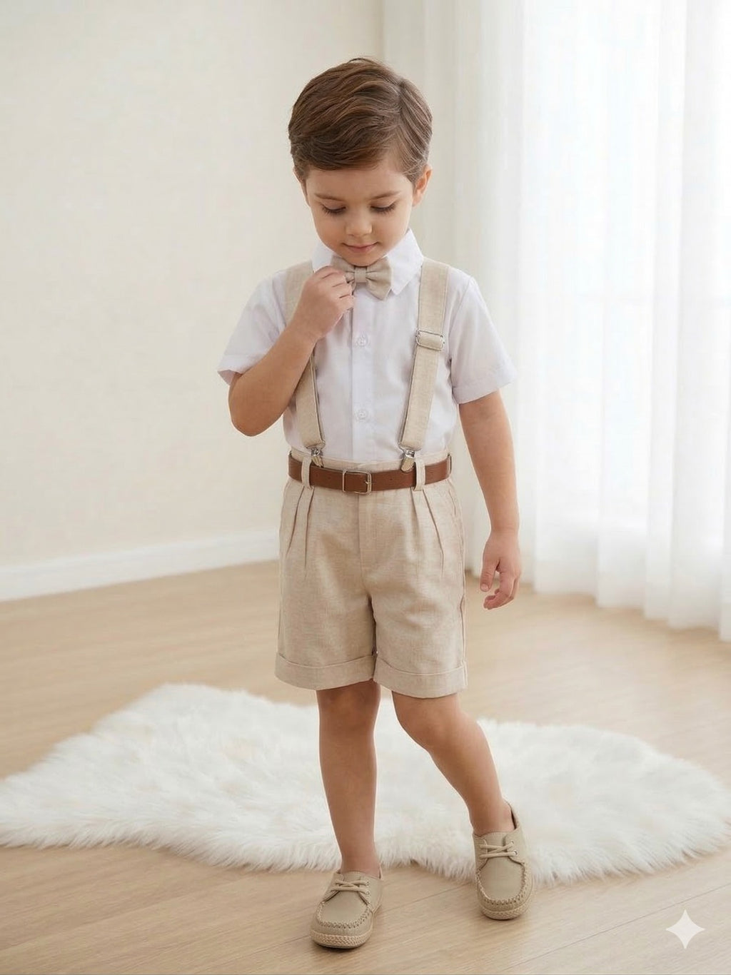 Conjunto Miss Cherry Social Linho Shorts Gustavo Modelo 2 (CONJMSCHRYLNHSTHRGSATV)