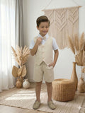 Conjunto Social Miss Cherry Leandro Colete Linho (CONJLEANDOCLTLNH)
