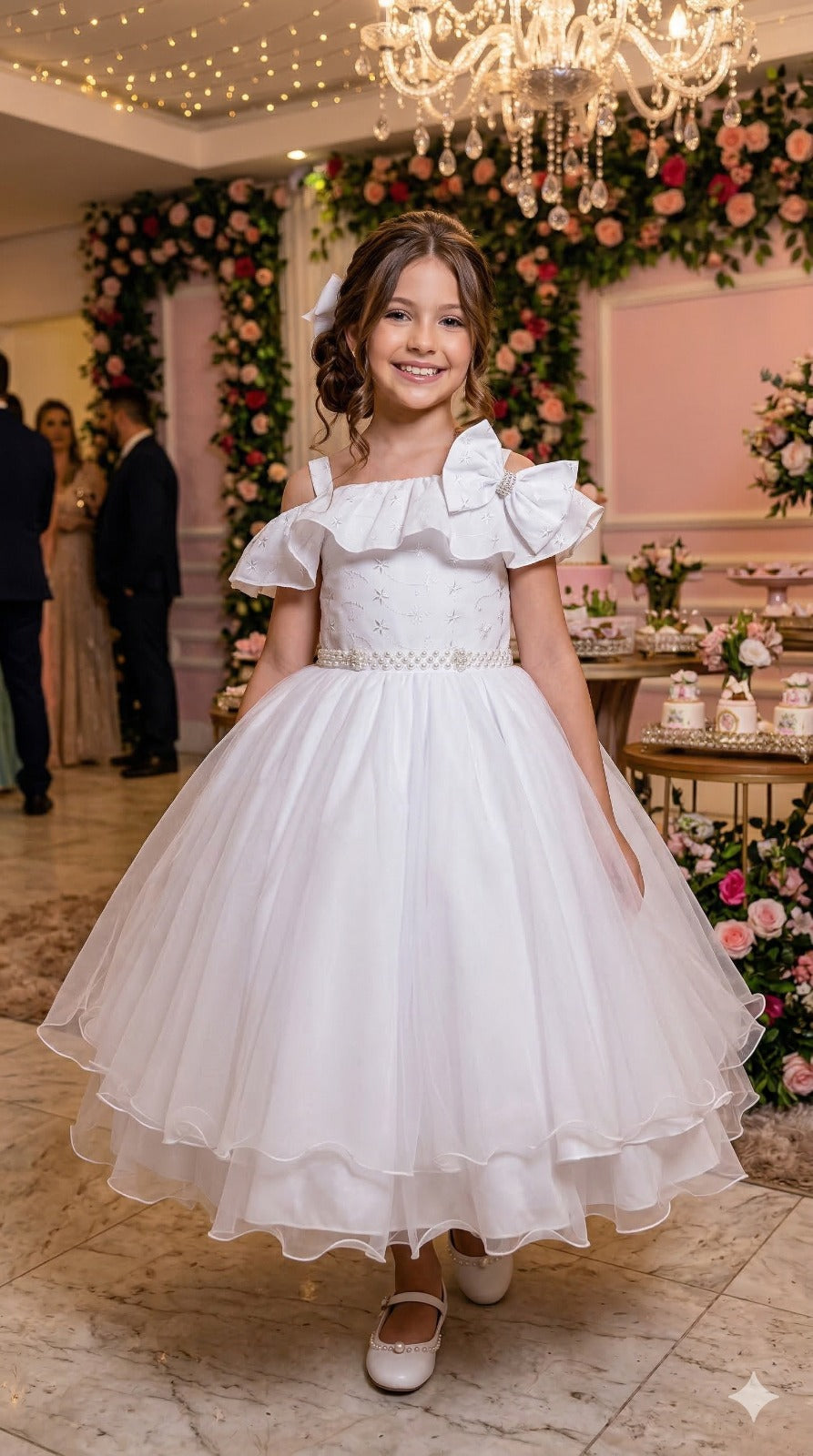 Vestido Bella Child Martina Branco (VESTBLLCHMTNBRC)