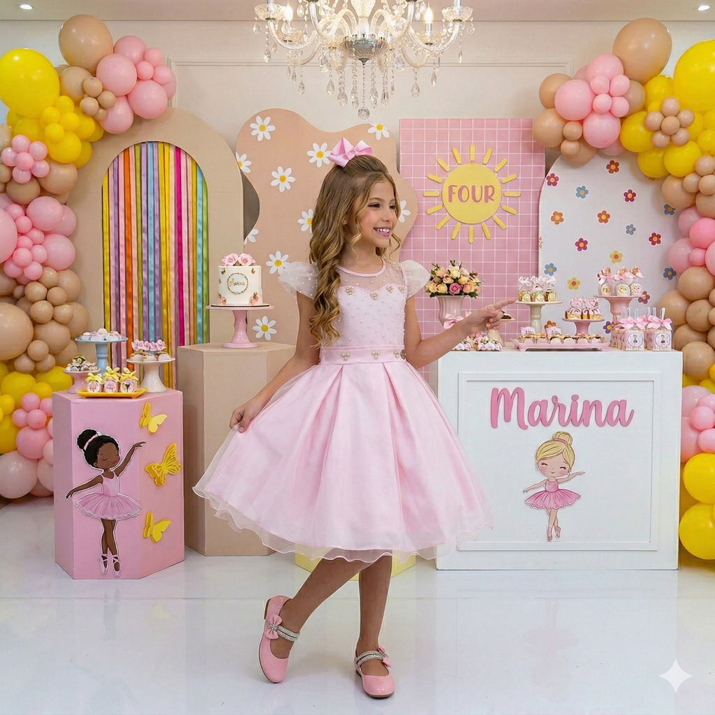 Vestido Mini Miss Isabela Rosa (VESTMNMSISRS)
