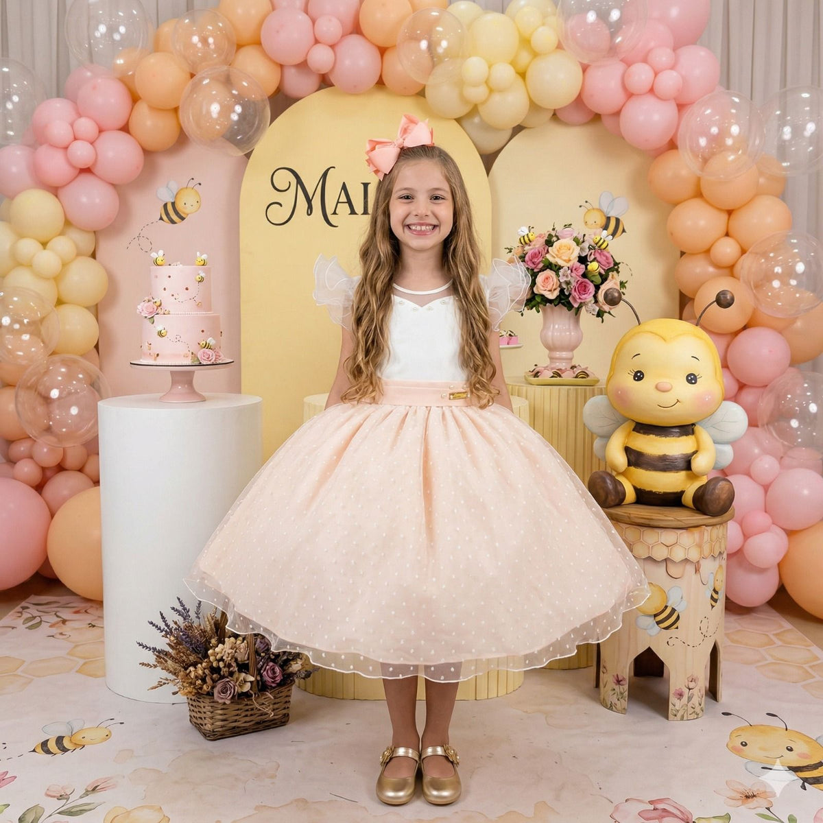 Vestido Mini Miss Betani Pessego (VESTMNMSSBTNPSG)
