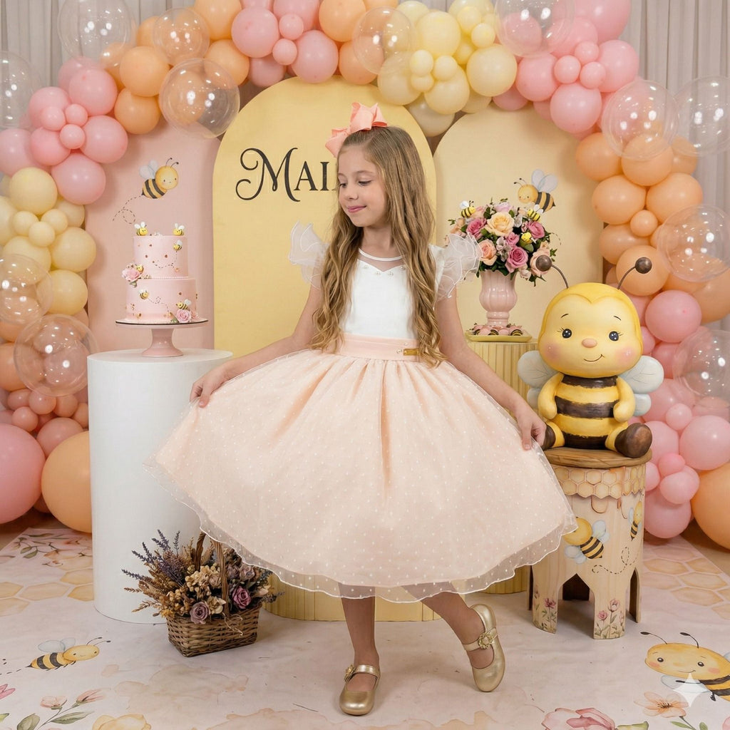 Vestido Mini Miss Betani Pessego (VESTMNMSSBTNPSG)