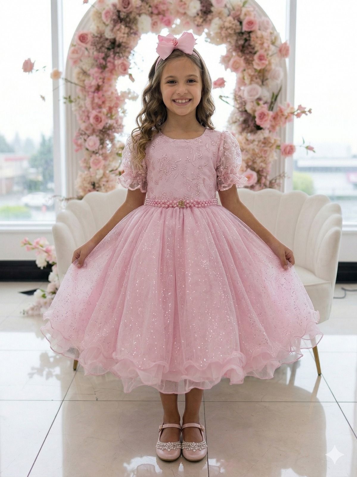 Vestido Bella Child Laize Rosa Bebe (VESTBELLCLDLOIZERSA)