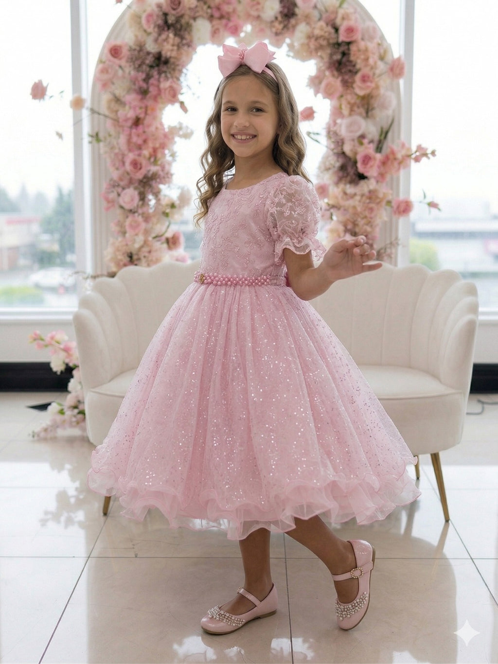 Vestido Bella Child Laize Rosa Bebe (VESTBELLCLDLOIZERSA)