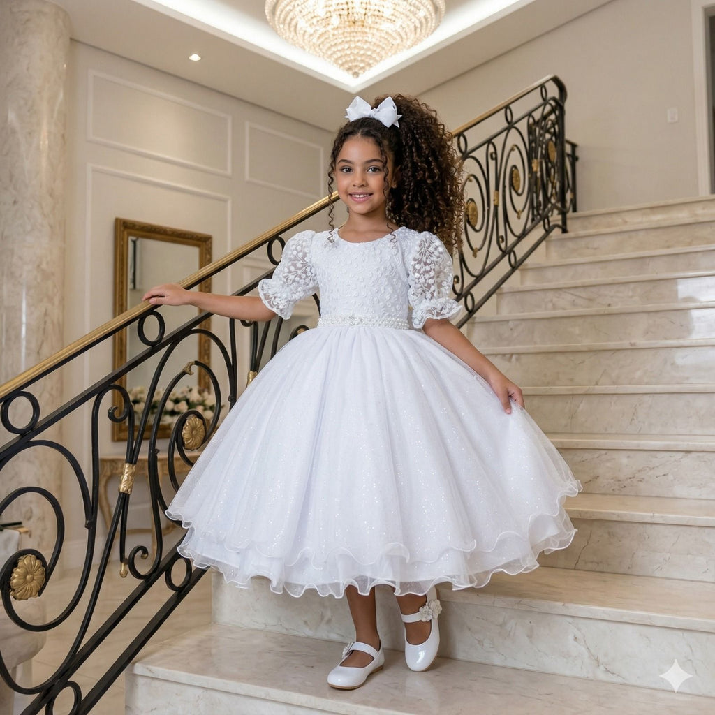 Vestido Bella Child Laize Branco (VESTBELLCLDLOIZEBRNCO)