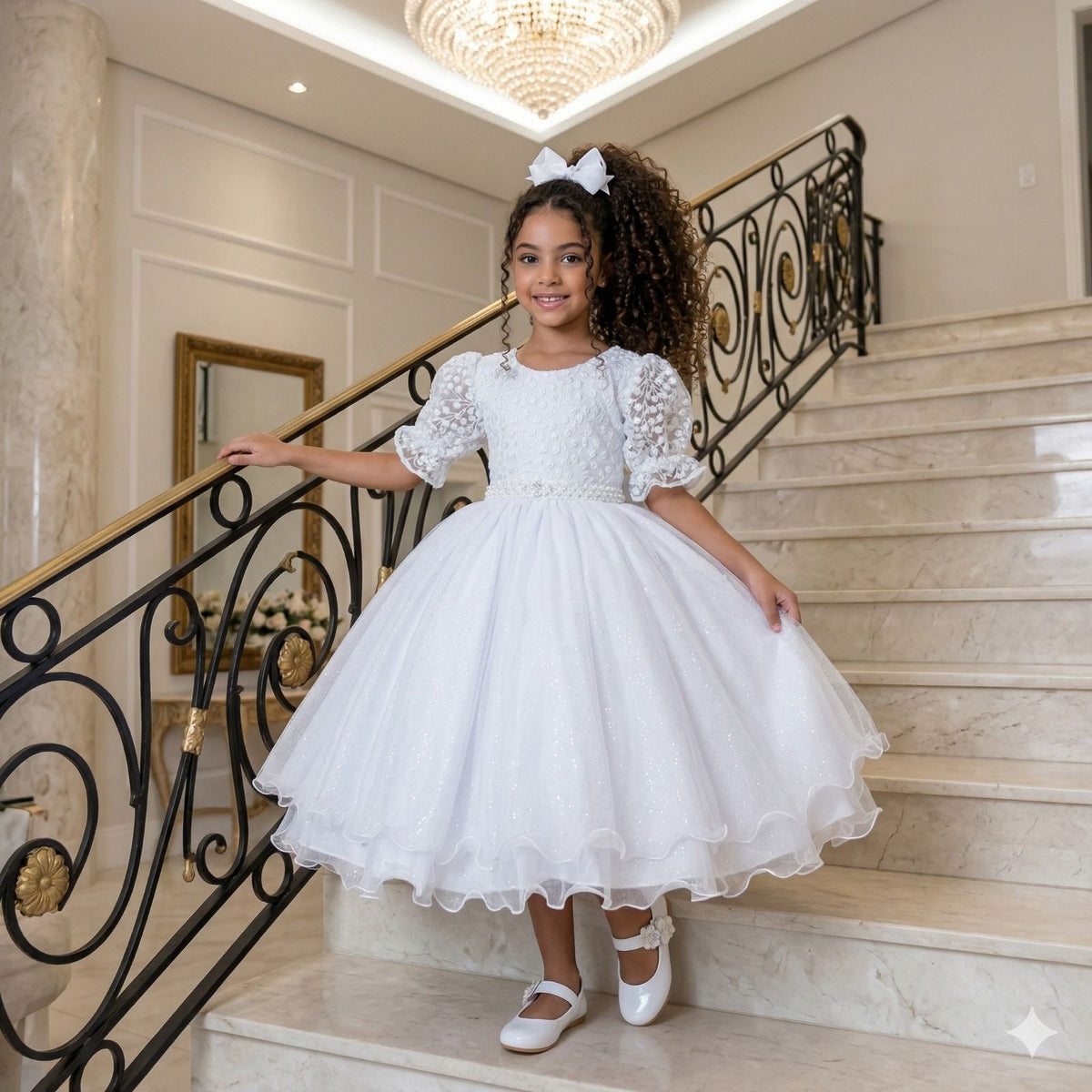 Vestido Bella Child Laize Branco (VESTBELLCLDLOIZEBRNCO)