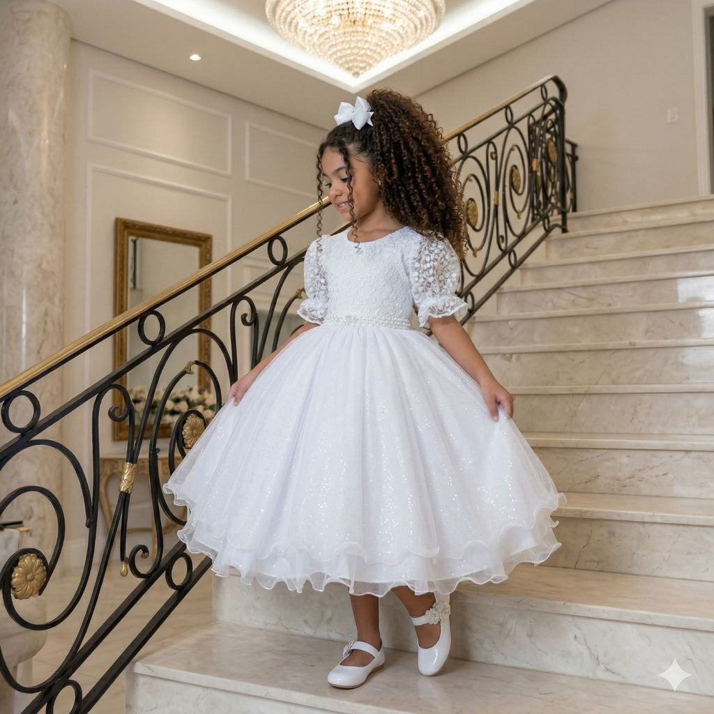 Vestido Bella Child Laize Branco (VESTBELLCLDLOIZEBRNCO)