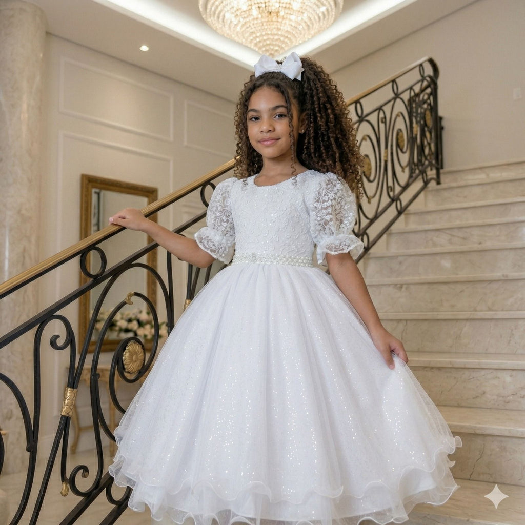 Vestido Bella Child Laize Branco (VESTBELLCLDLOIZEBRNCO)