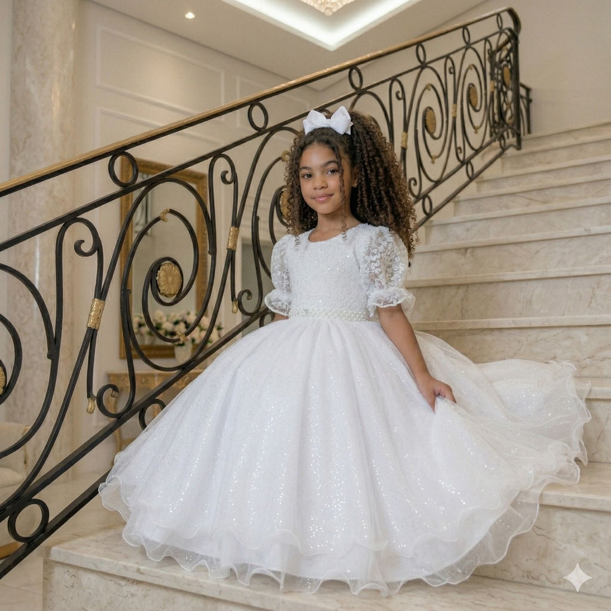 Vestido Bella Child Laize Branco (VESTBELLCLDLOIZEBRNCO)