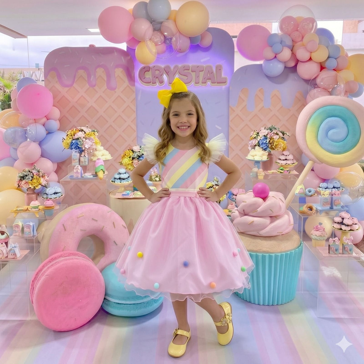Vestido Mini Miss Temático Circo - Candy (VESTMINMSTMTCCRCCND)