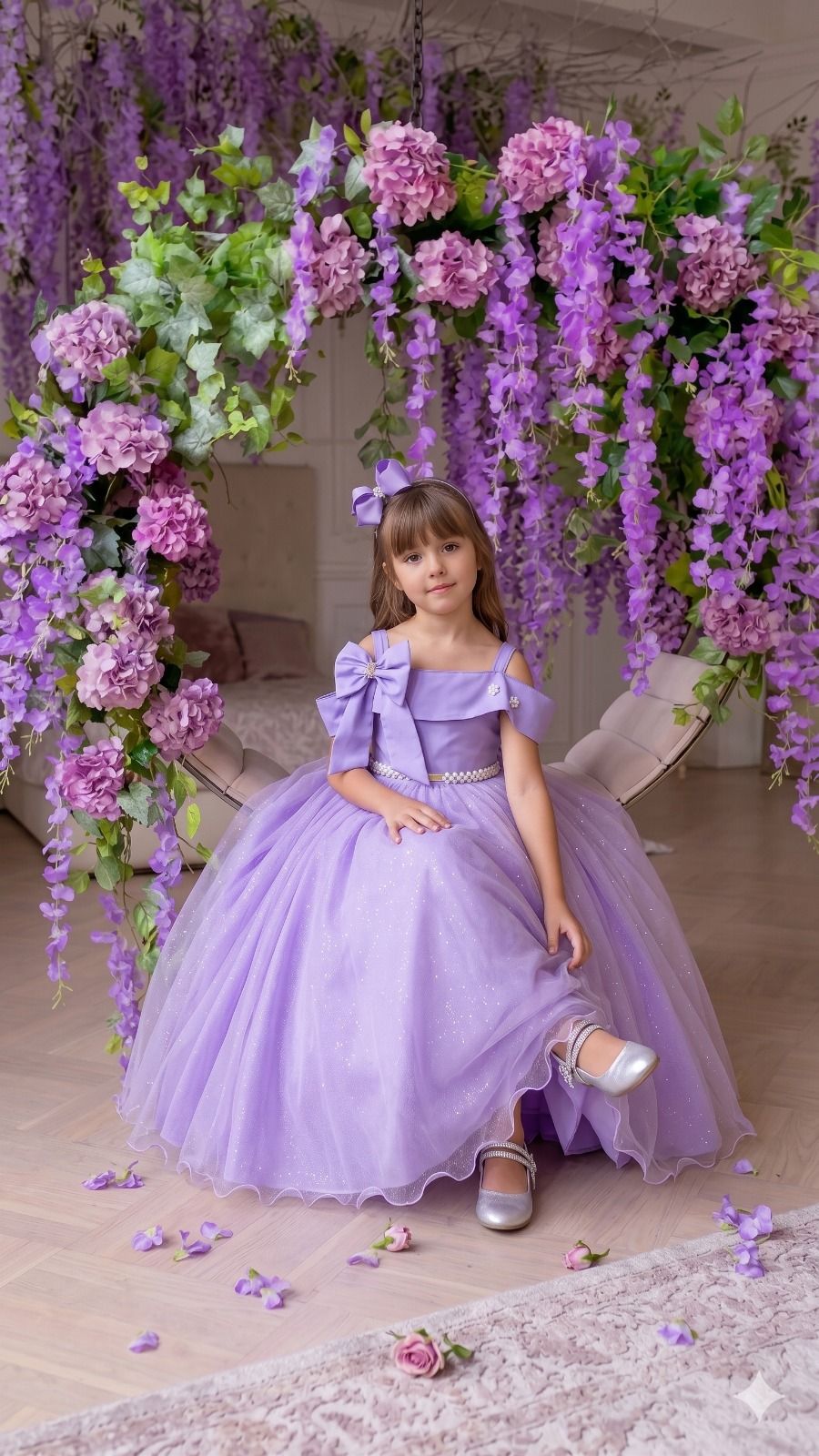 Vestido Banana Club Longo Doce Elegancia Lilas