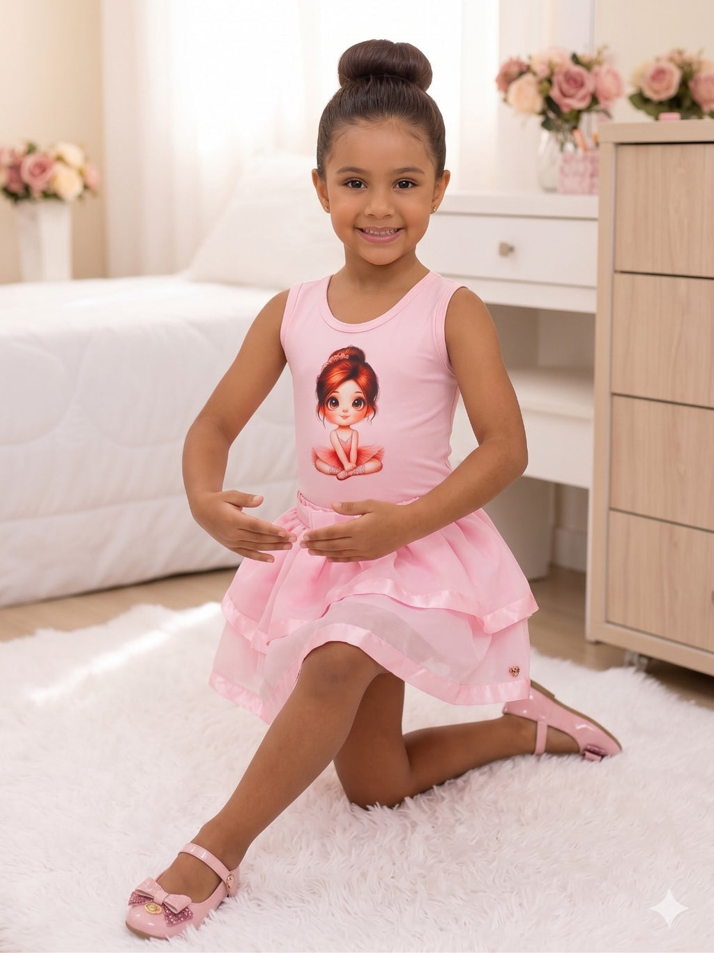 Conjunto Blogueirinha Bailarina Rosa (CNJTBGBLRS)
