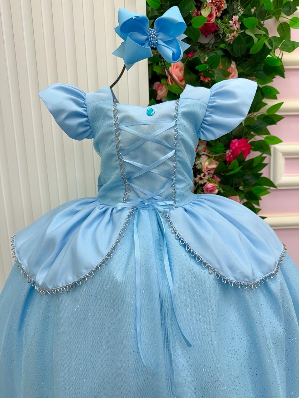 Fantasia/ Vestido Mini Miss Longo Princesa Azul (FTVESTMNMSSLNGCND)