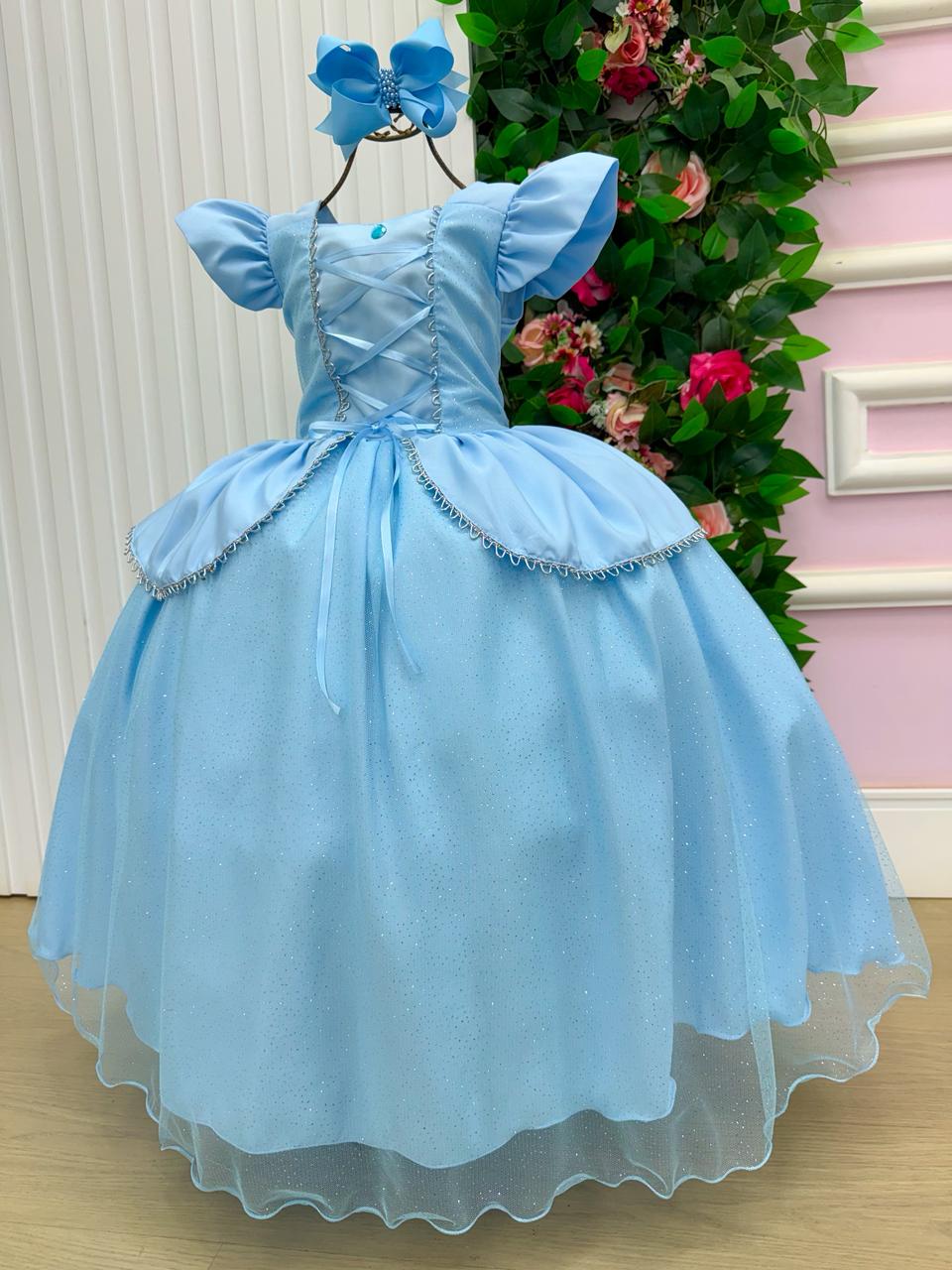 Fantasia/ Vestido Mini Miss Longo Princesa Azul (FTVESTMNMSSLNGCND)
