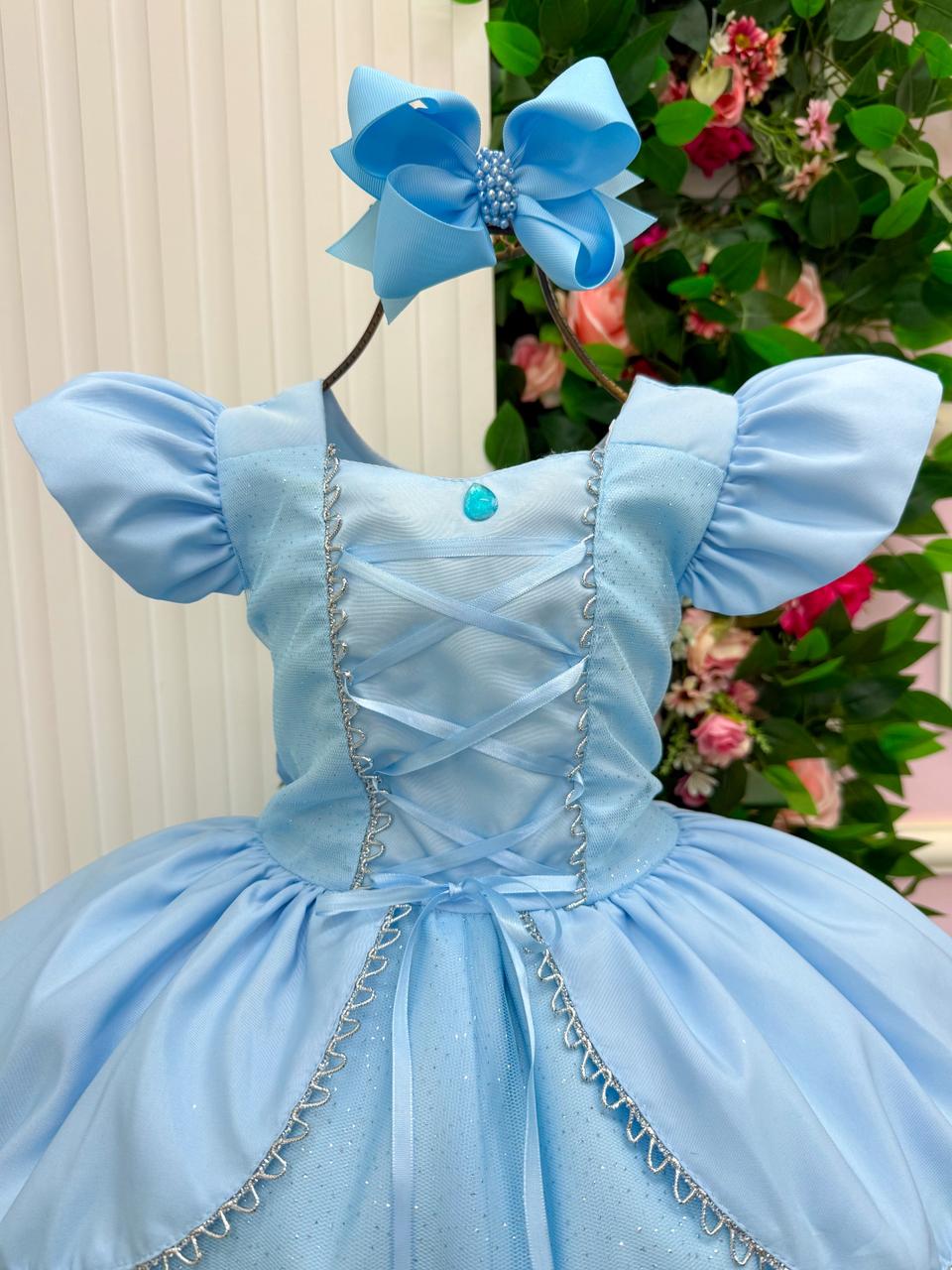 Fantasia/ Vestido Mini Miss Longo Princesa Azul (FTVESTMNMSSLNGCND)
