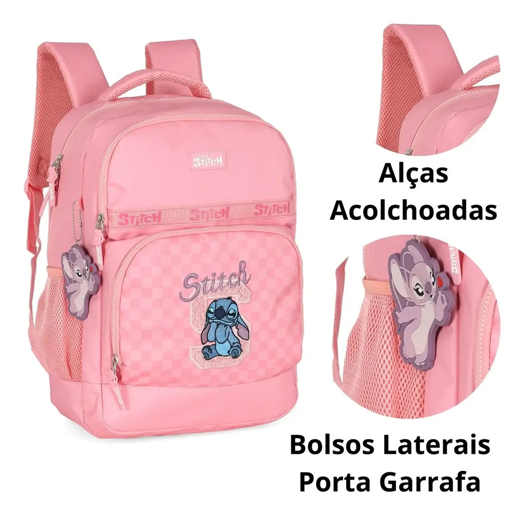 Mochila de Costa Stitch Rosa (MCLCSTRS)