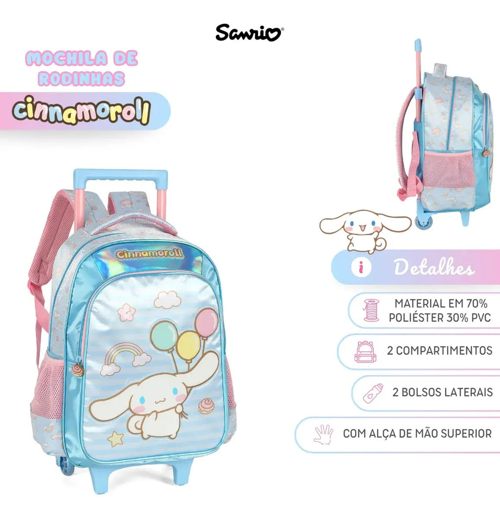 Mochila de Rodinhas Cinnamoroll (MCRDCNMR)