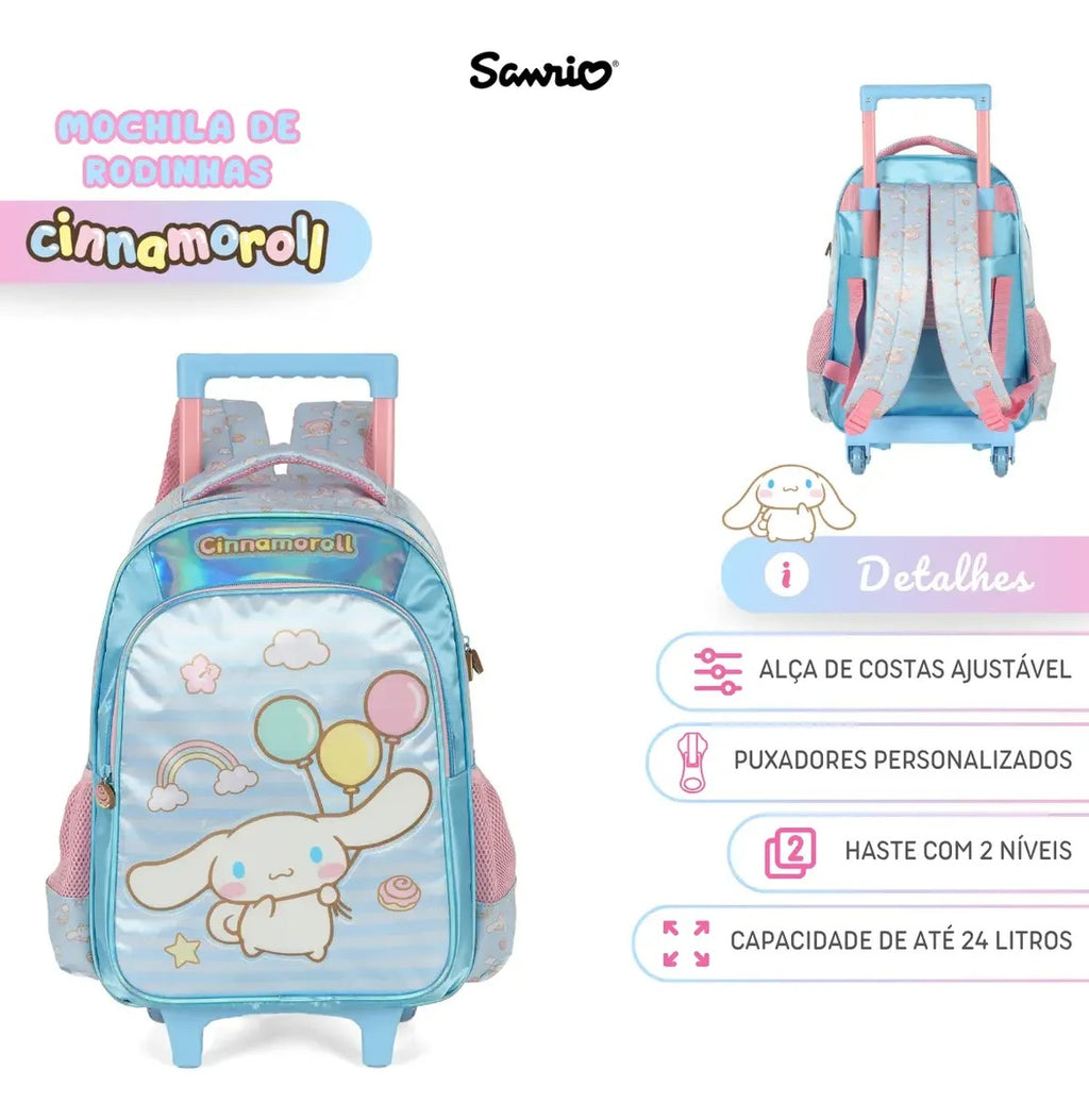Mochila de Rodinhas Cinnamoroll (MCRDCNMR)