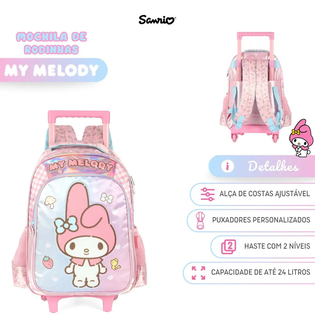 Mochila de Rodinhas My Melody (MCRDMMEL)