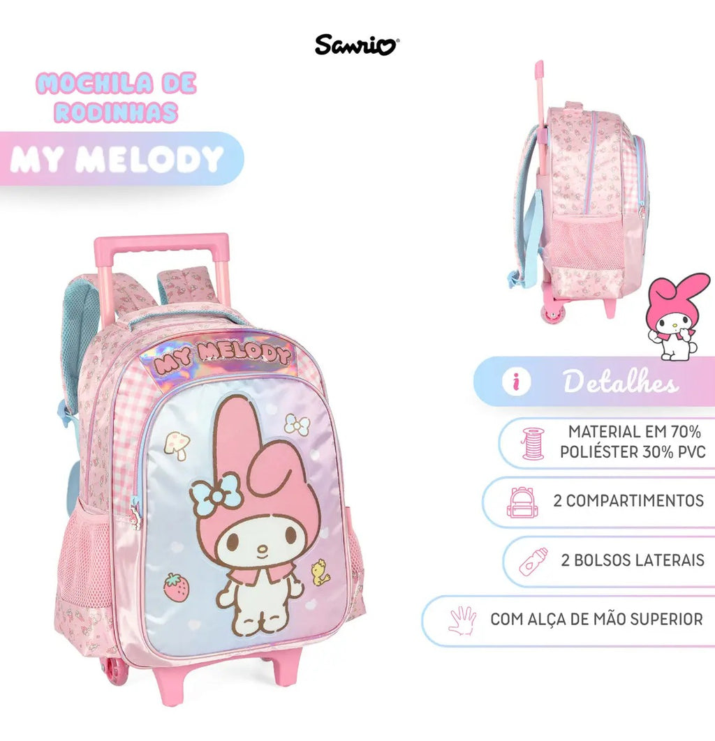 Mochila de Rodinhas My Melody (MCRDMMEL)