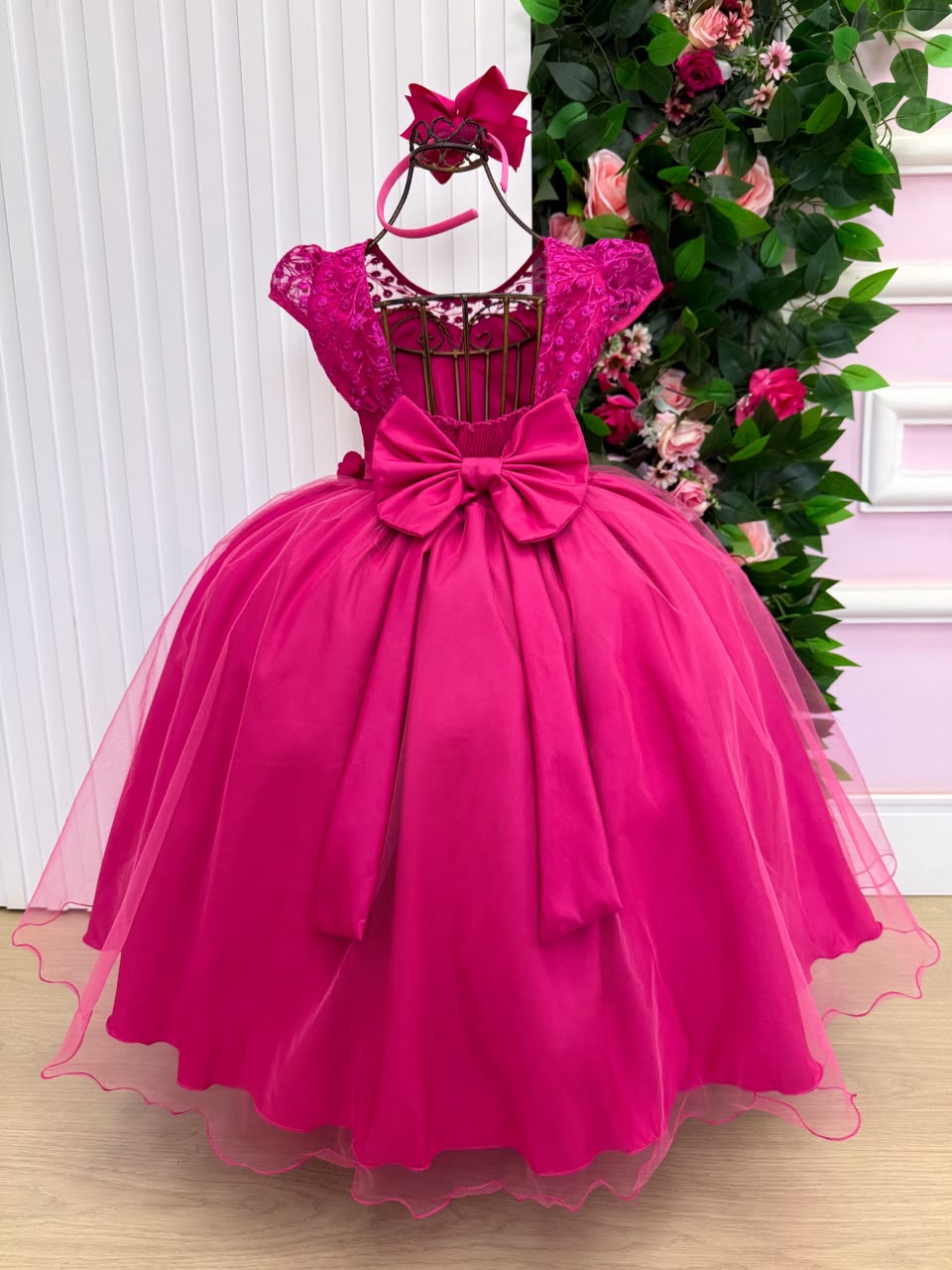 Vestido Mini Miss Longo Carol Rosa Pink - Festa