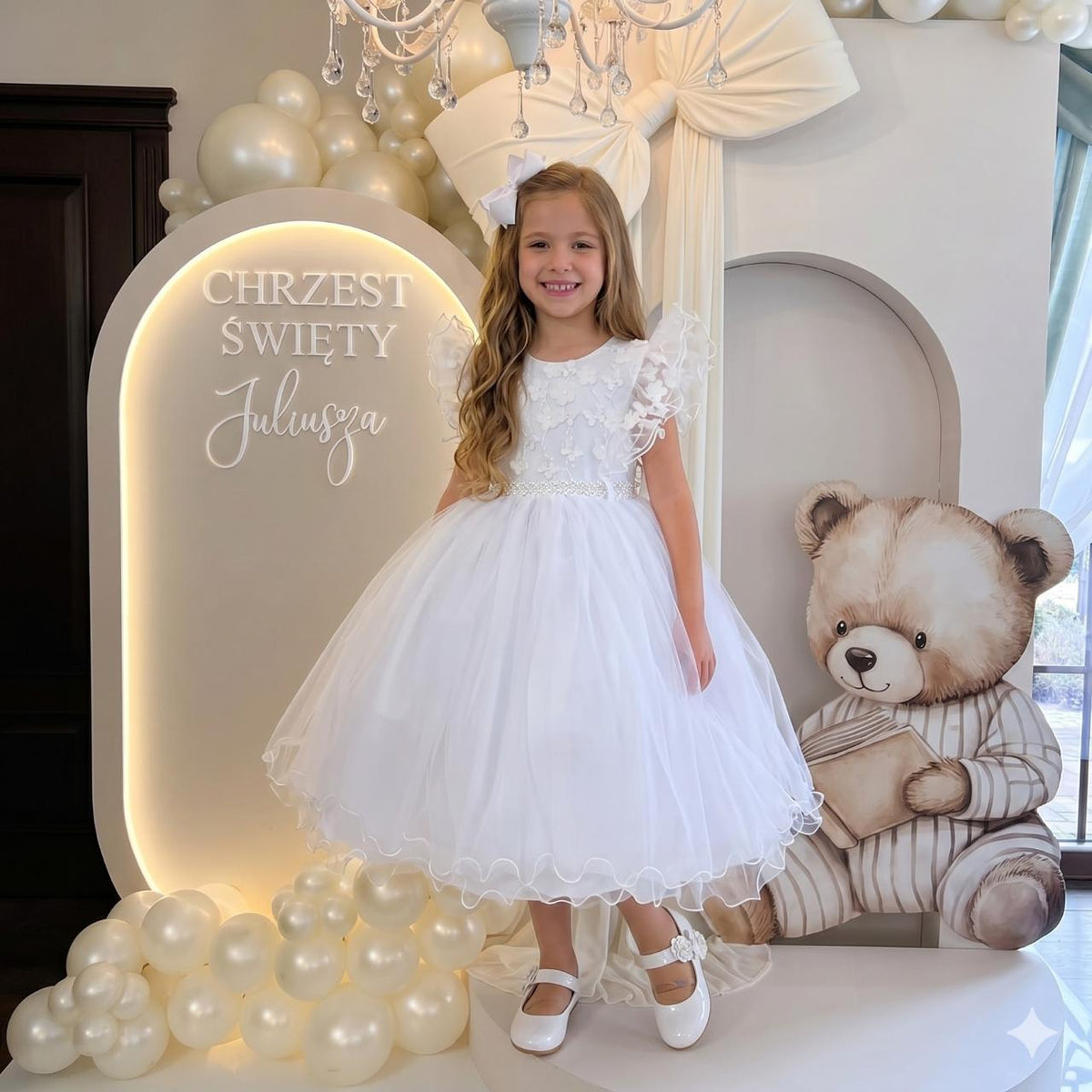 Vestido Infantil Menina Bonita Angelie Branco (VESTMNBNTANGLBR)