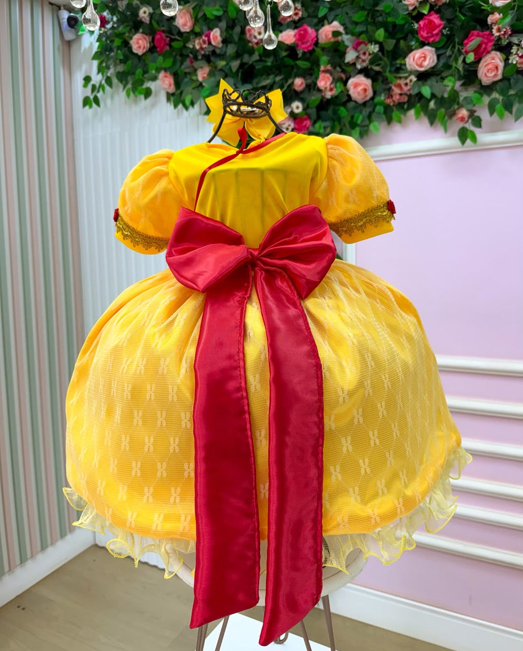 Fantasia Princesa Belli Doce Realeza Princesa Amarelo (FTPBDRPAM)